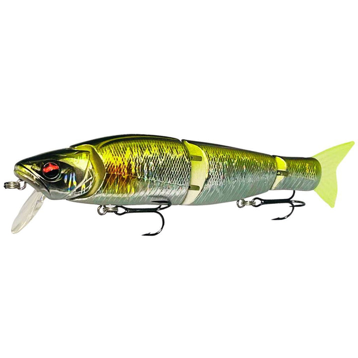 Swimbait Glide Glow J4 Color Citrus Twist 127mm