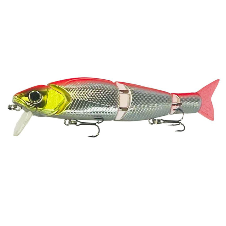 Swimbait Glide Glow J4 Color Crimson Blaze black eye