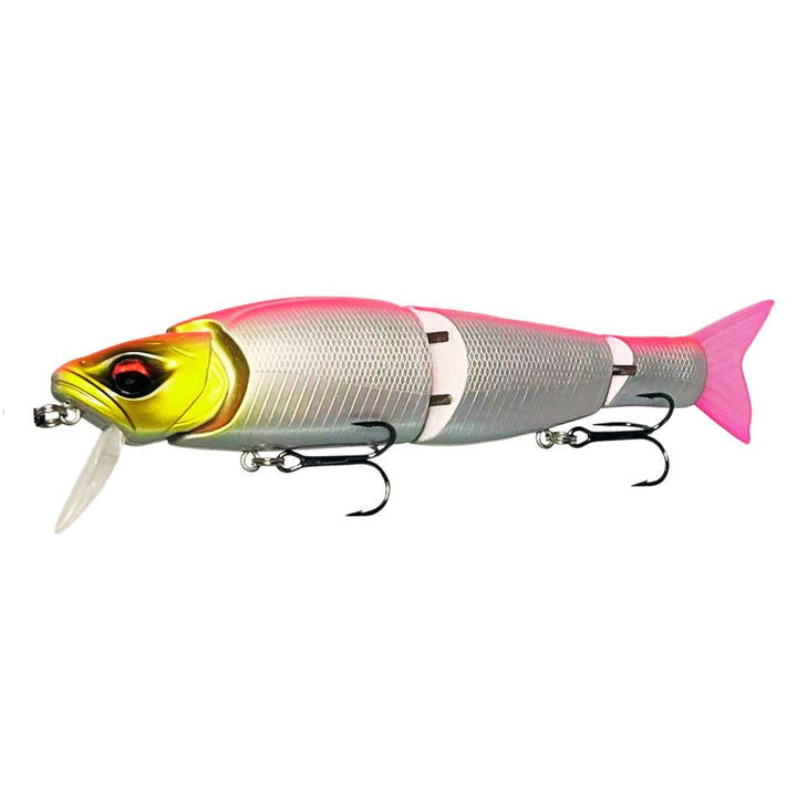 Swimbait Glide Glow J4 Color Crimson Blaze red eye