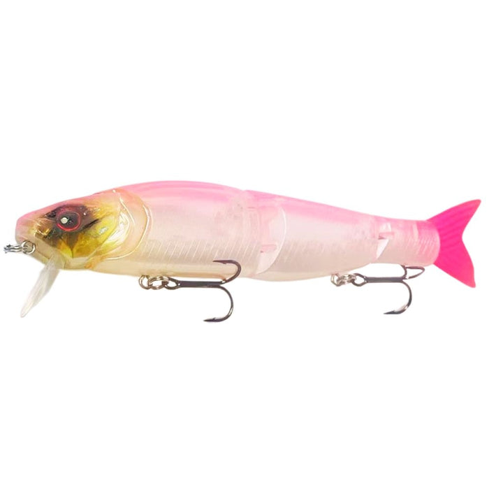 Swimbait Glide Glow J4 Color Pink Lemonade black eye