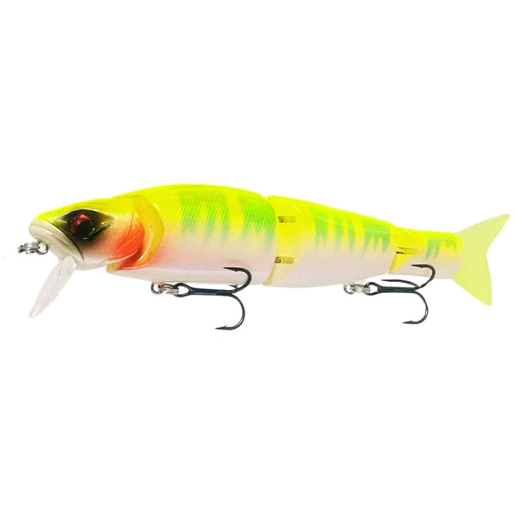 Swimbait Glide Glow J4 Color Lemon Lime with lip