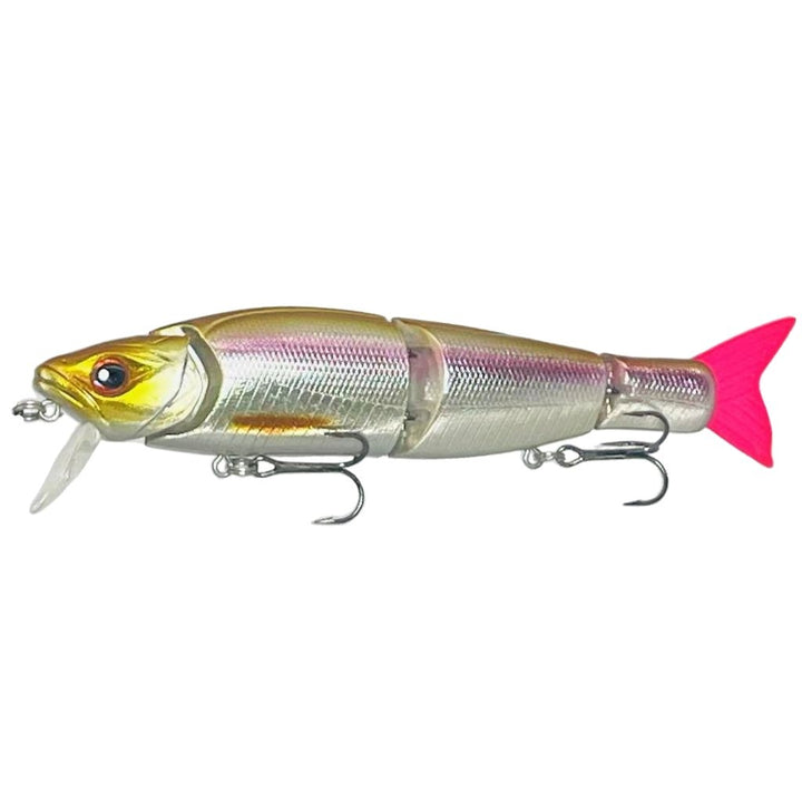 Swimbait Glide Glow J4 Color Rose Glow with lip