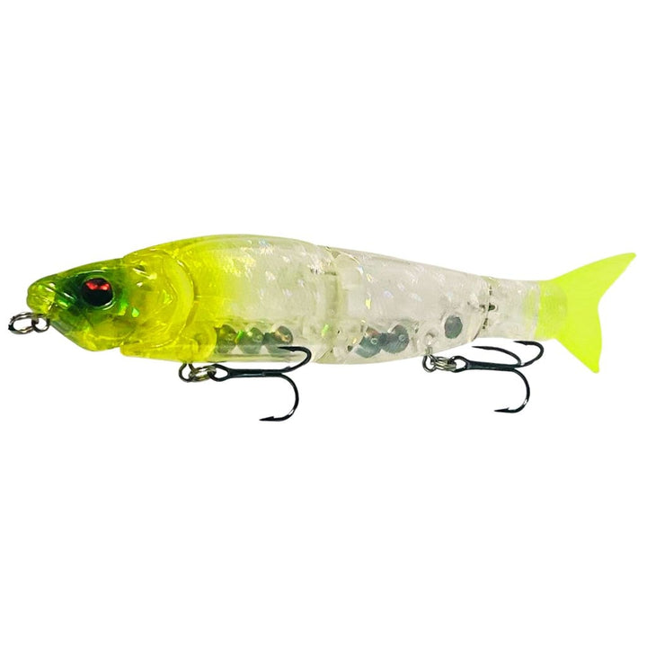 Swimbait Glide Glow J4 Color Lemon Lime Splash