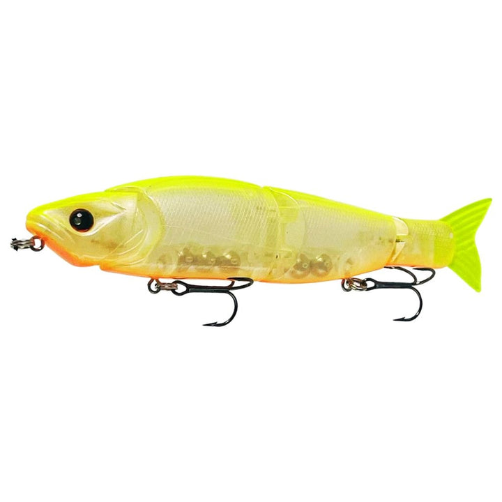 Swimbait Glide Glow J4 Color transparent yellow