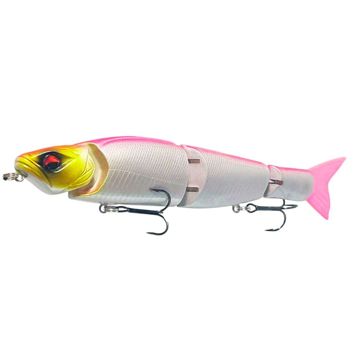 Swimbait Glide Glow J4 Color Crimson Blaze red eye Lipless