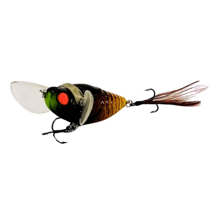 Cicada Lure Original topwater lure Color Red Eye Brown