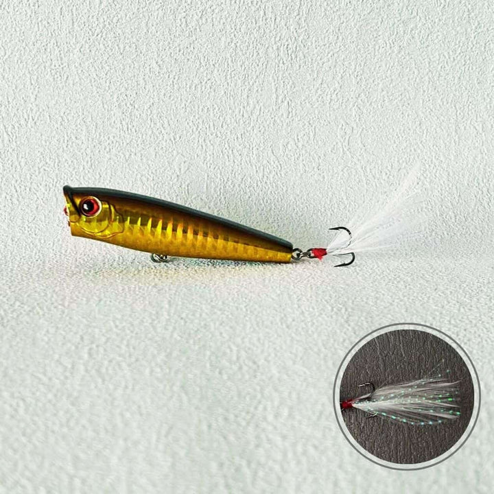 Splash Popper Topwater Lure Golden Blaze