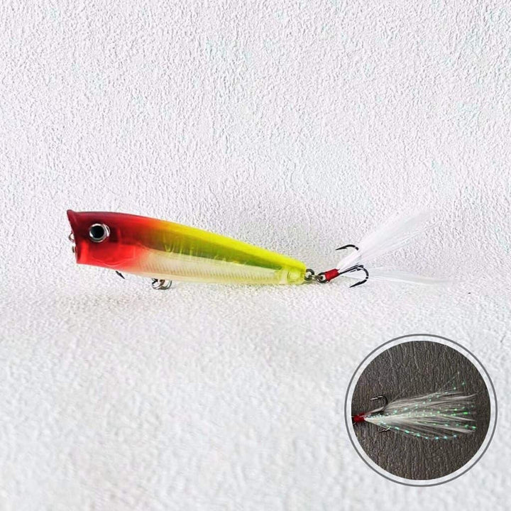 Splash Popper Topwater Lure yellow back