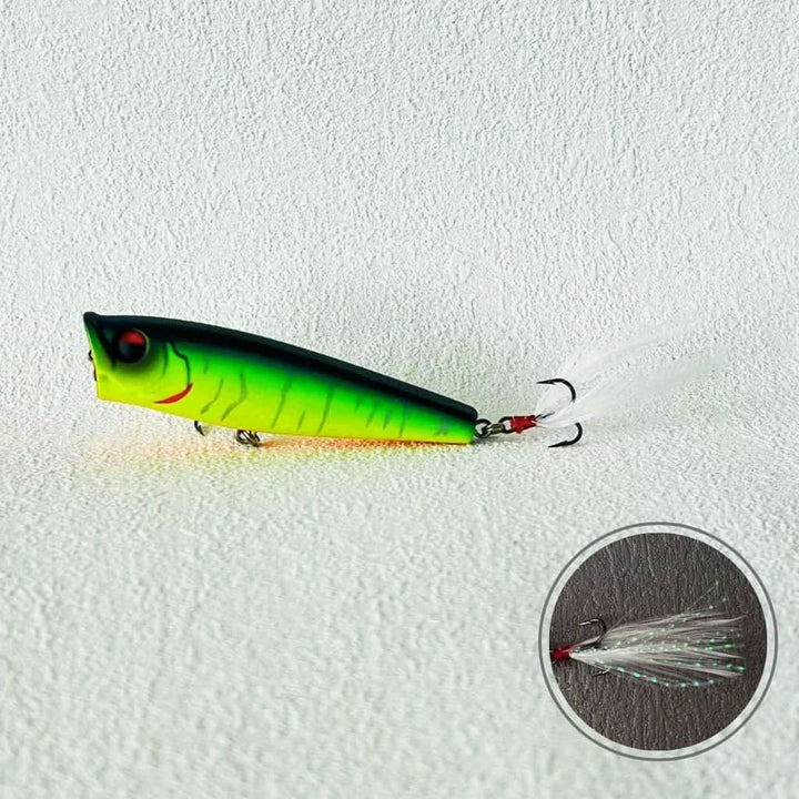 Splash Popper Topwater Lure Yellow Stripe