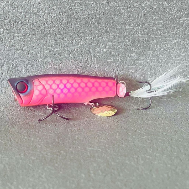 Full Equitment Popper Topwater Lure Pink Burst