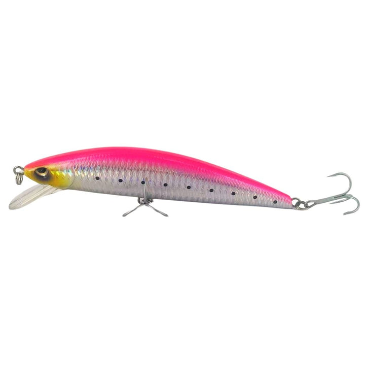 Rock Cast Flash Jerkbait Pink Mirage Blackeye