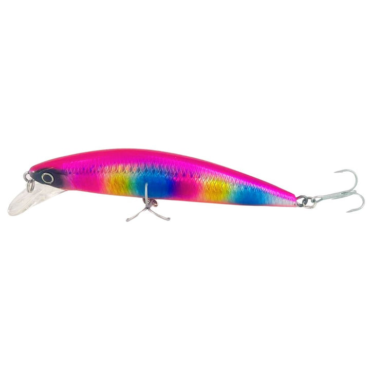  Rock Cast Flash Noisy Jerkbait Rainbow Flash