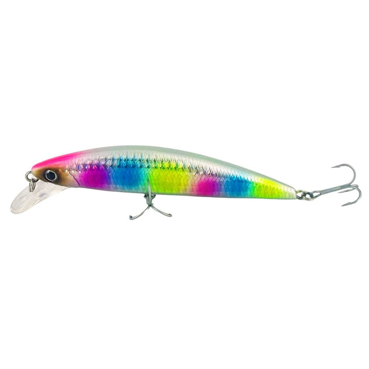  Rock Cast Flash Noisy Jerkbait Rainbow Light