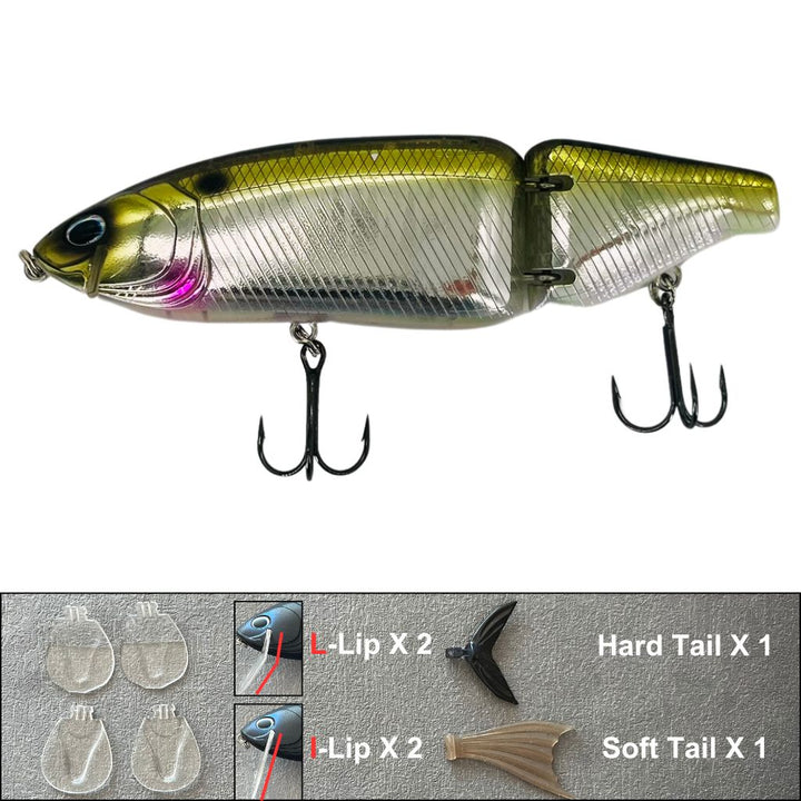 Glide Bait 12X Flex Silver Gold