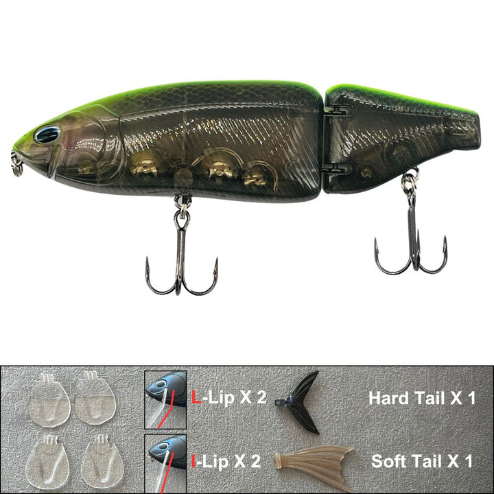 Glide Bait 12X Flex Green Steel