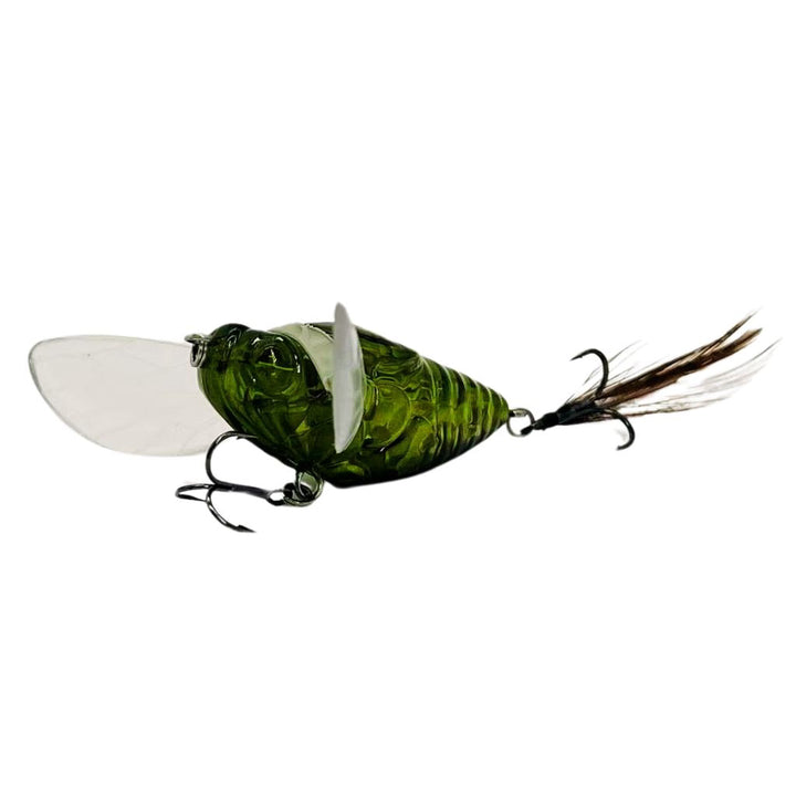 Cicada Lure Original topwater lure Color Green Noisy